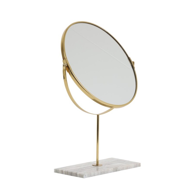 TABLE MIRROR ON GREY MARBLE BASE 50